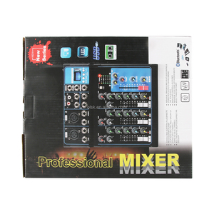 Consola mezcladora profesional de 4 canales Clavax F4 con inserción de línea RCA XLR USB BT entrada AUX enviar efecto de salida ECUALIZADOR DE 3 bandas - Product Image 2
