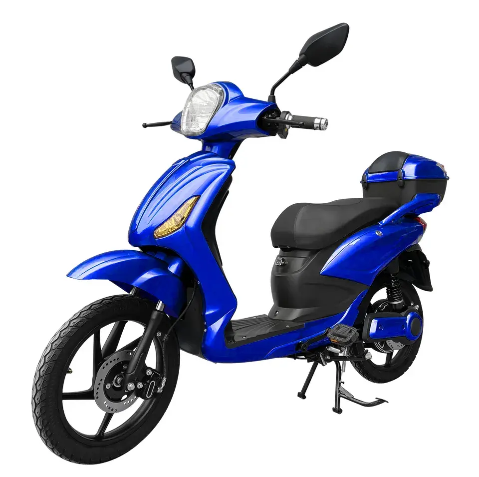 O anti-vuelco 48V 500W adulto EEC motocicleta eléctrica híbrida scooters ciclomotores con asistencia de pedal y acelerador sin licencia