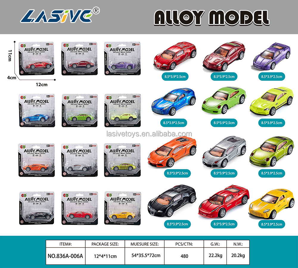 LMS-836A-006A Pullback Alloy Sports Car