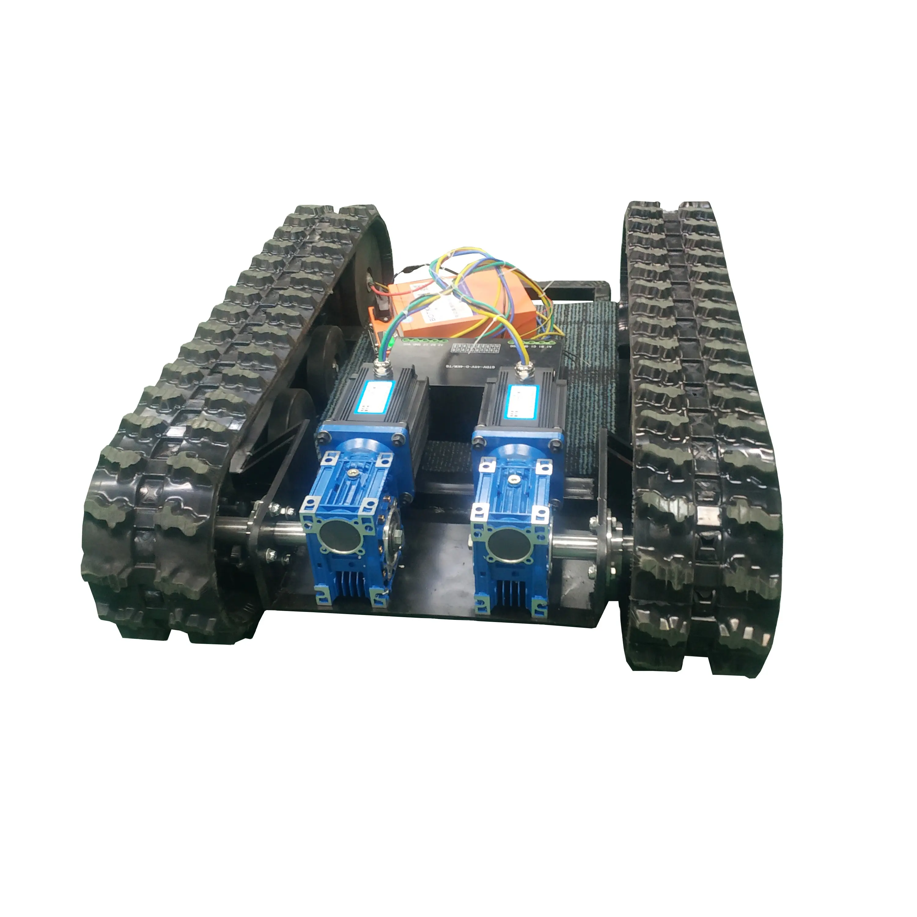Robot rastreado tanque pista goma pista kits oruga plataforma RC control remoto