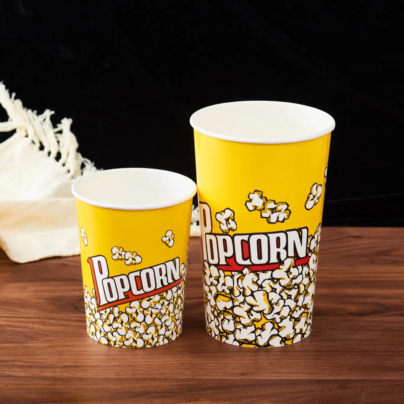 Einweg-Lebensmittel behälter zum Mitnehmen Benutzer definierte runde Popcorn-Papiere imer
