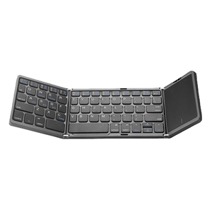 Teclado inalámbrico recargable multidispositivo con Trackpad Mini teclado plegable con panel táctil para Pad Tablet - Product Image 1