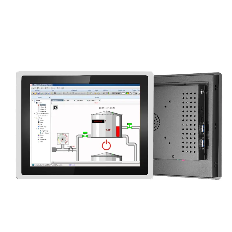 โรงงานปรับแต่ง21.5นิ้วทั้งหมดในหนึ่งฝังอุตสาหกรรมหน้าจอสัมผัส Android แผงทั้งหมดในหนึ่งเครื่องคอมพิวเตอร์สำหรับโรงงานการประชุมเชิงปฏิบัติการ