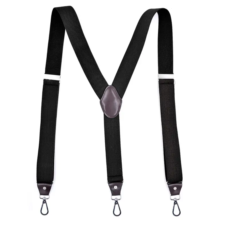Offerta di fabbrica bretelle elastiche stile Y con gancio per cintura da uomo