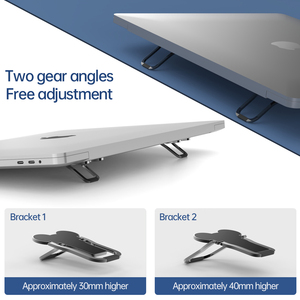 Invisible Lightweight Anti-Slide Stick on Foldable Laptop Stand for Portable Notebook up to 15 Inches - Product Image 5
