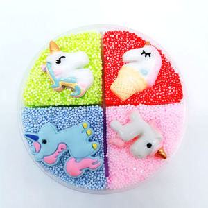 For Amazon Four-Color Snow Rice Crystal Mud Slime Kit 12 Colors <strong>Clay</strong> and Plasticine Children's Unicorn Themed Toys Do Not <strong>Mix</strong> - Product Image 5