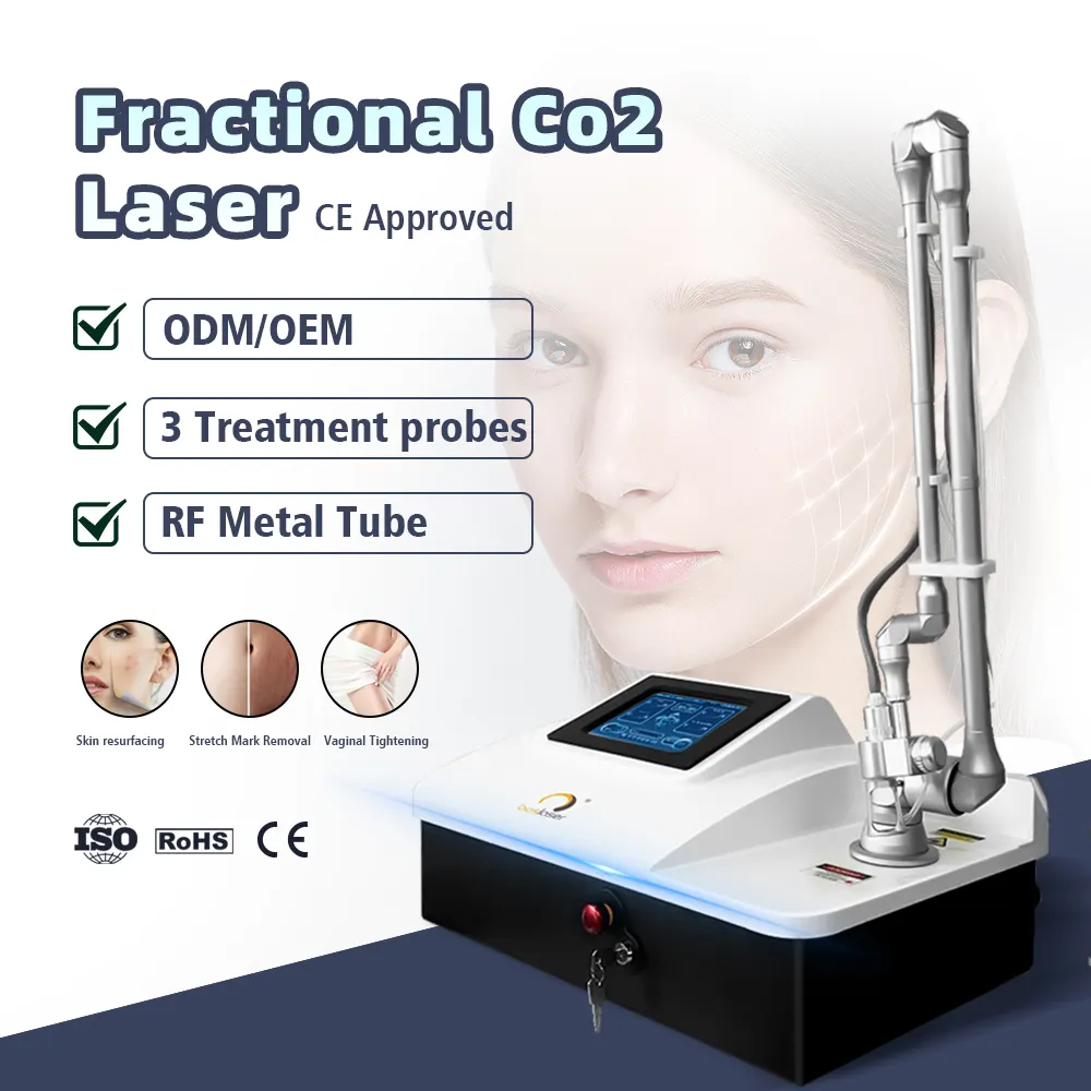 Factory promotion 1550nm er erbium glass fractional laser fractional co2 laser and diode co2 fractional laser machine portable