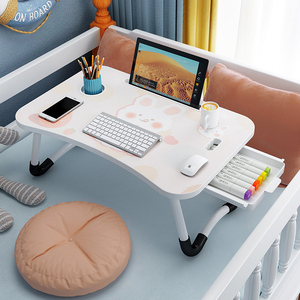 Cama plegable de dibujos animados, mesa de lectura, soporte portátil para cuaderno, mesa para cama, estudio, escritorio de ordenador, escritorio para ordenador portátil - Product Image 4