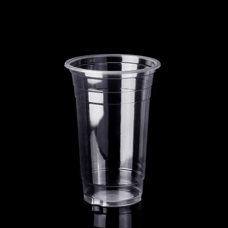 Taza de plástico desechable con estampado personalizado, vaso de plástico transparente para té, leche, bebida caliente, zumo y café, 20oz