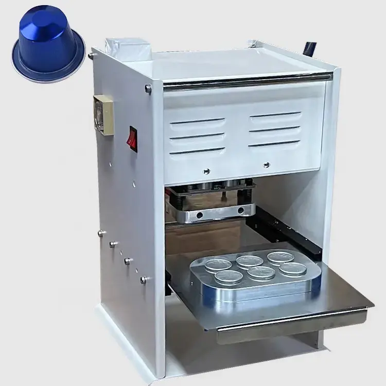 Горячая Распродажа, 6 отверстий, ручная алюминиевая машина для теплоизоляции кофейных капсул