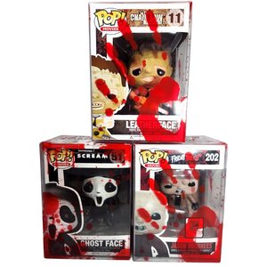 0.35mm PET Funkoo POPs kutusu kırmızı kan splatlatyumuşak plastik koruyucu kılıf katlanabilir vinil rakamlar koruyucu kutu - Product Image 1