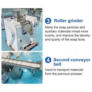 Automatic 100-300 Kg/h Soap Making Machine Mini Soap Bar Forming Plodder Machine for Sale - Product Image 4