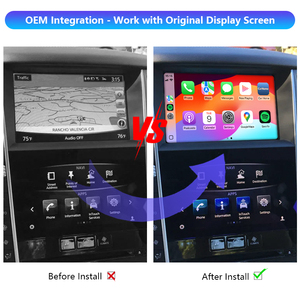 Q60 Qx50 Q50L Auto Electronics Accesorios Inalámbrico Apple CarPlay Android Auto Módulo para 2015 - 2019 Infiniti Upgrade Kit - Product Image 2