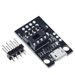 Pluggable Development Board For ATtiny13A/ATtiny25/ATtiny45/ATtiny85 Programming Editor Micro Usb Power Connector - Product Image 1