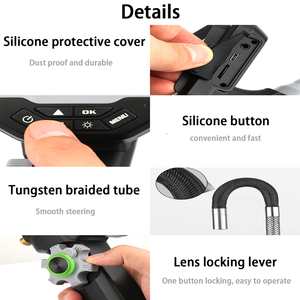 Portable CMOS <strong>Sensor</strong> Endoscope with Two-Way Articulation 1.0 Mt Cable Length 4.5 Inch Display Snake Inspection Video <strong>Camera</strong> - Product Image 4