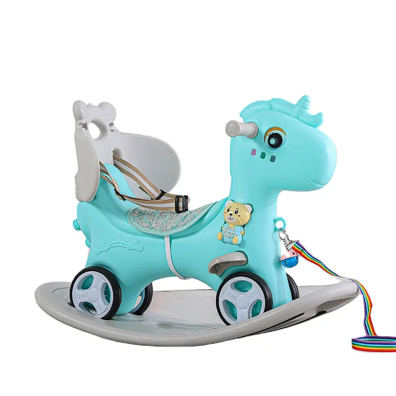 2024 nuovo in stock di cavallo per bambini giocattolo per auto multi-funzionale sterzo piccola sedia a dondolo con musica Baby balance bike ride