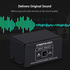 LYNEPAUAIO Audio Switcher <strong>RCA</strong> <strong>2</strong> in <strong>1</strong> Out / <strong>1</strong> in <strong>2</strong> Out A/B Switch Stereo Audio <strong>Splitter</strong> Box with No Distortion <strong>RCA</strong> Jack - Product Image 5
