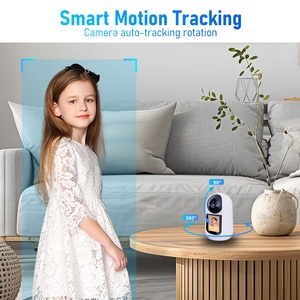 P01 Indoor <strong>Camera</strong> with Smart Screen Dual Light Source Night Vision HD Video Call Voice Control Movable Tracking Function - Product Image 4