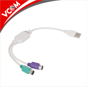 VCOM PS2 USB Splitter dönüştürücü USB 2.0 tip a PS/2 bağlantı kablosu 20cm klavye fare için - Product Image 2