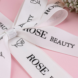 Wholesale <strong>Custom</strong> Logo Print Personalized Gift Wrapping <strong>Bows</strong> Large Pre-Tied <strong>Bows</strong> With <strong>Elastic</strong> Band Stretch <strong>Loop</strong> for Cake Box - Product Image 4