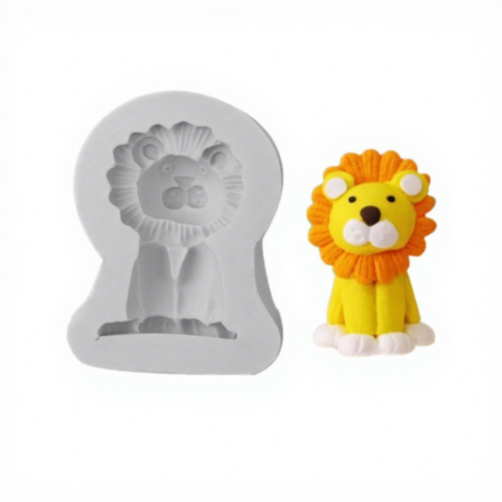 4# moule lion blanc
