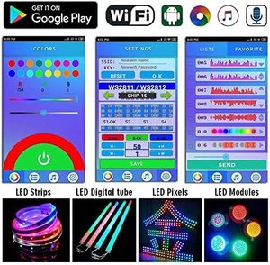 Светодиодный Wi-Fi пиксельный музыкальный контроллер LC2000B 5 в 12 В 24 В 2811 2812, адресные полосы, светодиодный контроллер - Product Image 6