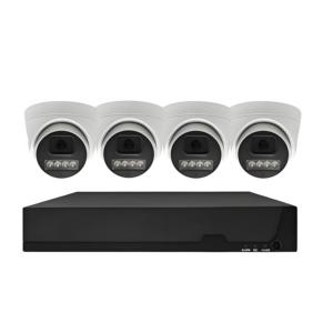 5MP CCTV-Überwachungs kamerasystem mit 4CH IP-Kamera Gesichts erkennung Poe NVR Monitoring Kit
