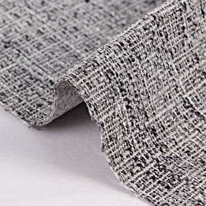 Düşük fiyat 450gsm küçük adedi 100% Polyester keten kumaş ile tutkal destek yumuşak tekstil köşe kanepe kumaş tarafından düğümlü iplik - Product Image 6