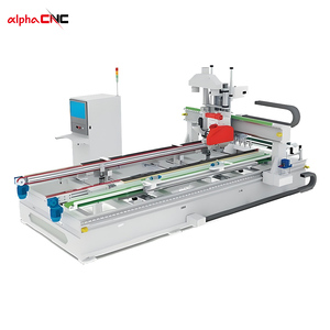 Alpha Automatic <strong>4</strong>-Sided CNC Cutting Machine Woodworking CNC Panel <strong>Saw</strong> for Four-Sided Wooden Door Cutting Includes Motor New Used - Product Image 1