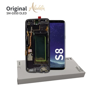 Soft OLED G950 ชุดบริการ LCD สําหรับ Samsung Galaxy S8 Edge โทรศัพท์มือถืออะไหล่ซ่อม LCD พร้อมชุดกรอบ