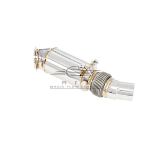 Racing Exhaust Down Pipe Catted Slip in for BMW N20 Engine 2.0T 2011-2017 Downpipe <strong>Header</strong> 200 or <strong>300</strong> Cells - Product Image 4