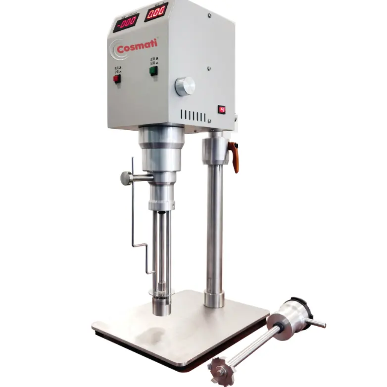 COSMATI 900-22000RPM laboratorio alta velocidad dispersión emulsionante homogeneizadores máquina mezcladora con función de desespumado de sincronización