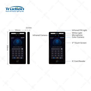 Trudian Smart Bluetooth Door <strong>Access</strong> <strong>Control</strong> Qr Code Card Reader Metal Video Intercom Outdoor Station with Facial Recognition - Product Image 3