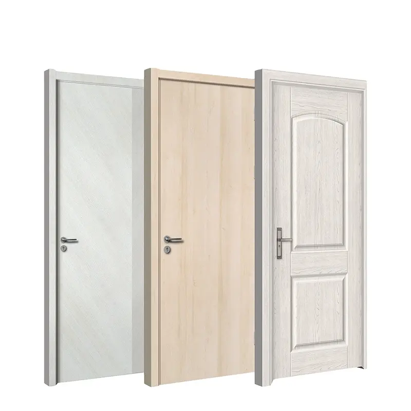 Bodeu porte porta laminata melaminica per case interni primer bianco pannelli MDF design moderno all'ingrosso della fabbrica