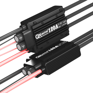 QX-MOTOR 120A双方向防水ブラシレスESC、UBECスピードコントローラーサポート2-6S BEC 5.5V/5A、RCボート用