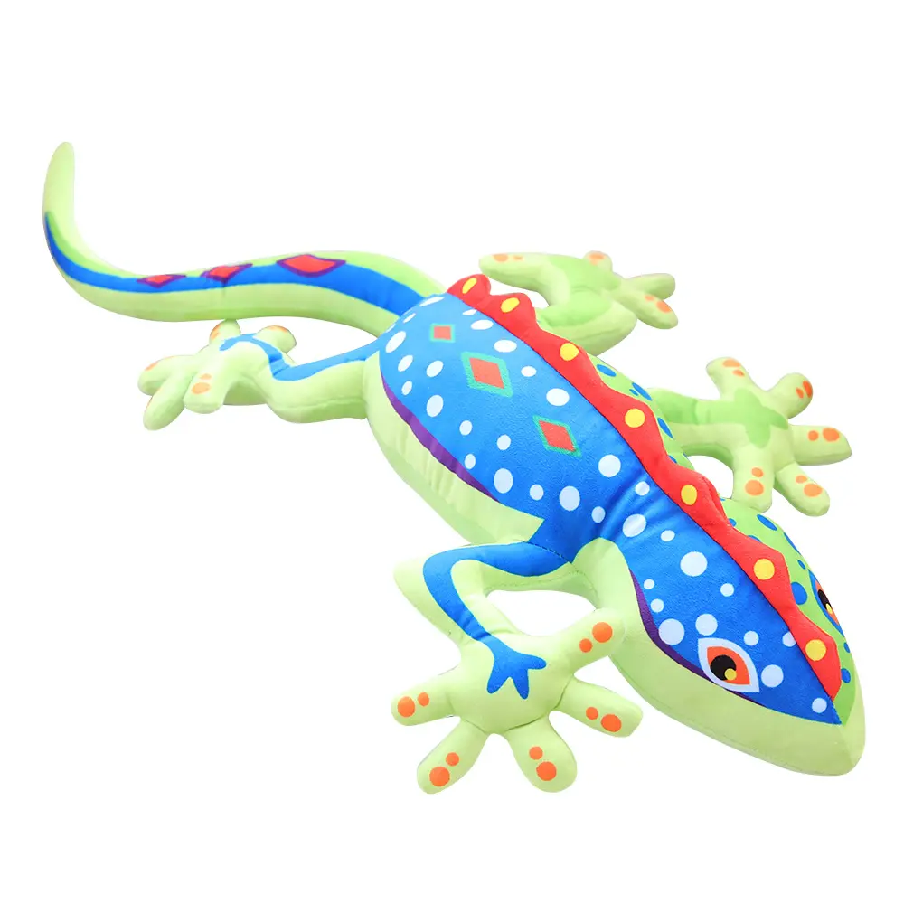 Simulation Q version jouet en peluche créatif caméléon lézard Gecko