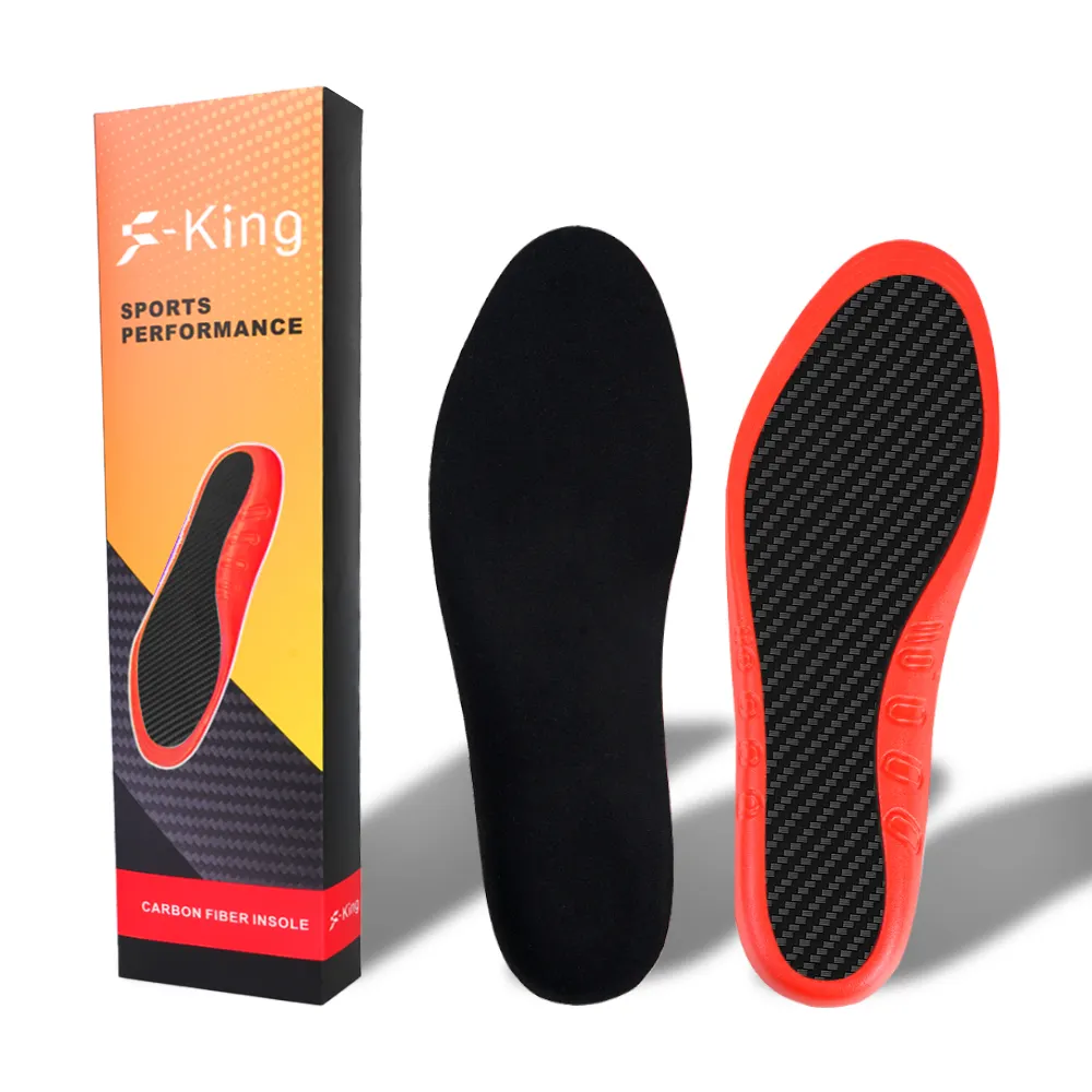 S-King wholesale Customized Sports Insoles High Elastic Performance 100% Carbon Fibre Insole