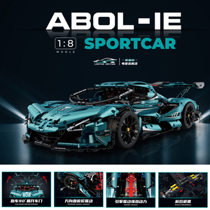 1:8 Technical Vehicle Guly 10612 3468pcs/set <strong>Apolloed</strong> IE Super Racing Car Model Building Blocks Brick <strong>Toy</strong> Christmas Gift