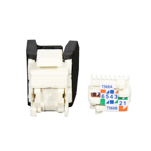 3m型RJ45梯形模块插孔UTP 8P8C 180度CAT6 Rj45网络模块 - Product Image 4