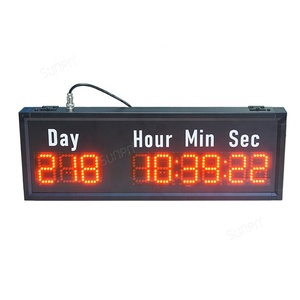Benutzer definierte 999 Tage Countdown Timer Anzeigetafel LED-Uhr mit Fernbedienung
