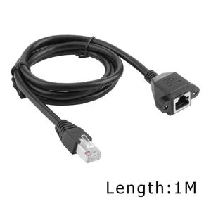 Cable Ethernet RJ45 macho a hembra para montaje en Panel, Cable de extensión Cat5e, cables RJ45 blindados - Product Image 3
