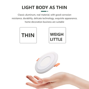 DGLUX 2023การออกแบบใหม่ที่ทันสมัยบางพื้นผิวปิดภาคเรียนรอบตาราง RGB 3วัตต์นำแสงแผง - Product Image 3