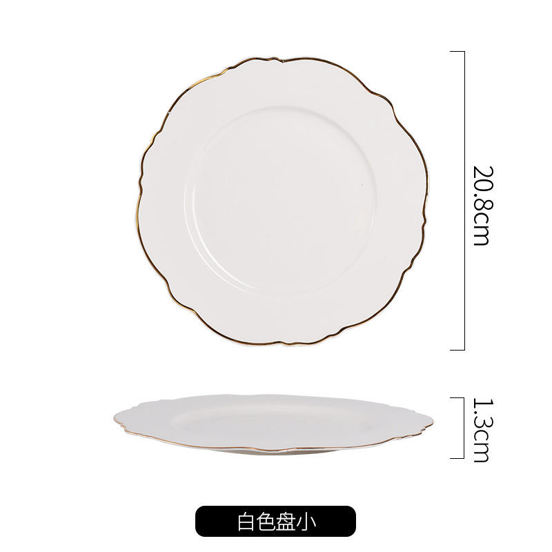 สีขาว-จาน8นิ้ว