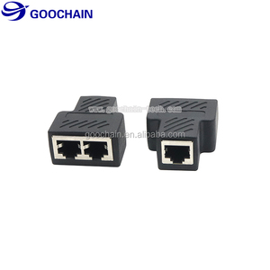 RJ45 Network Splitter <strong>Adapter</strong> Connector RJ45 1 Female to 2 Female Socket Port LAN Ethernet Network Splitter Y <strong>Adapter</strong> - Product Image 2