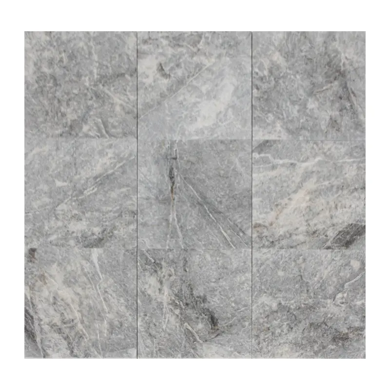 Baldosas de mármol gris, superficie de piedra, gran soporte técnico, tipo de origen, certificado en línea, tamaño