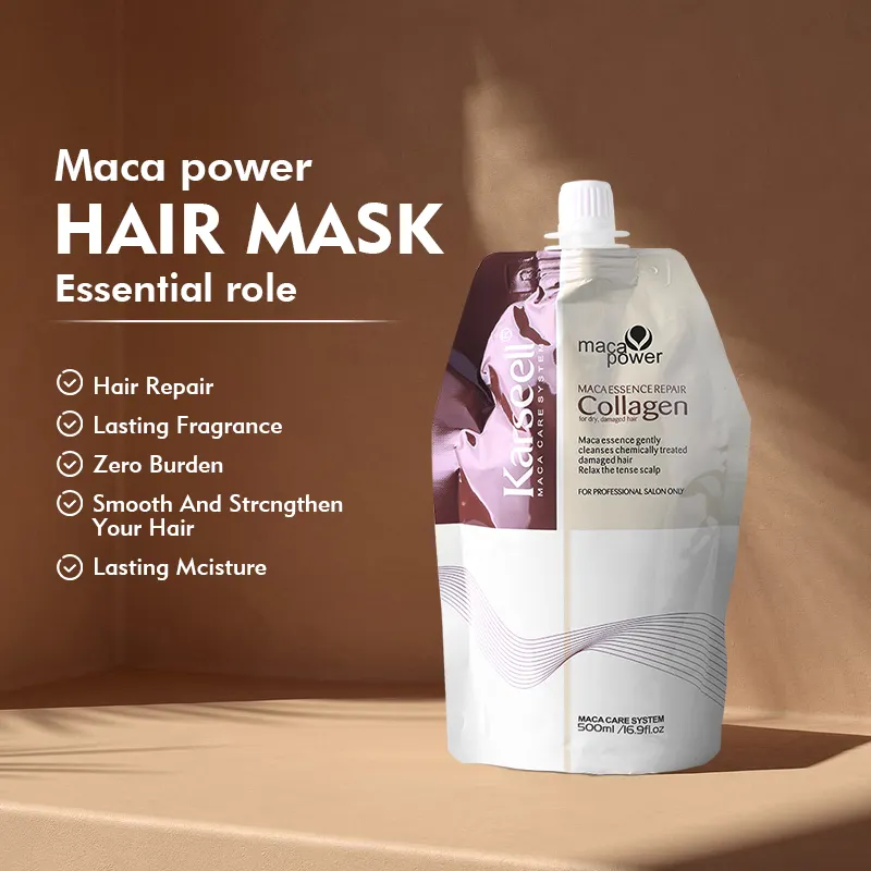 Atacado Karseell Colágeno Máscara Capilar Creme Alisamento para Cabelo Natural Tratamento Private Label Condicionado Profundo