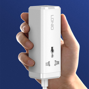 LDNIO SC1418 Power Extension <strong>With</strong> PD 65W <strong>Multi</strong> <strong>Function</strong> Charger Adapter Extension Cable <strong>Socket</strong> Electric 4 <strong>USB</strong> Power Strip - Product Image 1