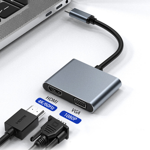 c型至hdmi vga 2合1 usb c型至hdmi和vga适配器 - Product Image 1