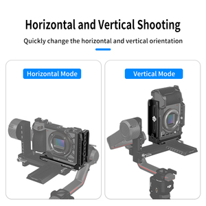 Lブラケット垂直マウントクイックリリースプレートDJI Ronin RS 4 / RS 2 / Ronin-S/RS 3ジンバルDSLRカメラ三脚一脚 - Product Image 2