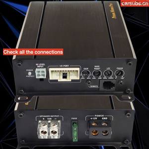 音質車のAndroidスピーカーアンプRMS400W2オームモノブロック16ピンDSPケーブルカーベースアンプクラスD - Product Image 4